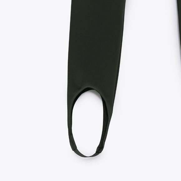 NEW ZARA STIRRUP LEGGINGS WITH TOPSTITCHING - Picture 3 of 3